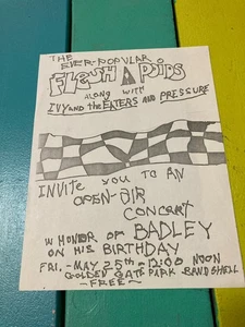 FLESH-A-POIDS Pressure 5/25/79 Golden Gate Park San Francisco flyer kbd punk - Picture 1 of 2