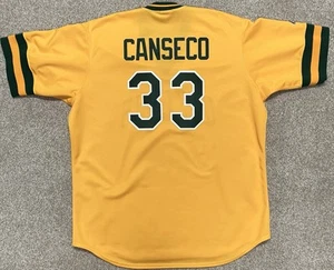 Jose Canseco Vtg Oakland A's Majestic Cooperstown MLB Jersey XXL 2X Athletics - Picture 1 of 6