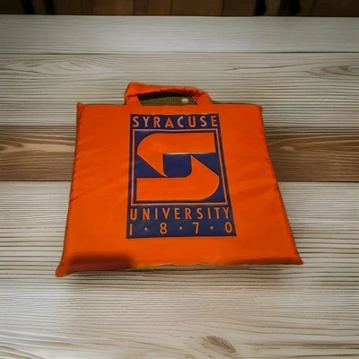 SYRACUSE  Seat Cushion University of Syracuse Vtg Logo Orange/Blue — 第 1/2 张图片