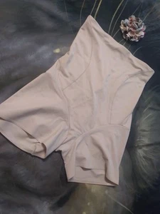 Naomi & Nicole Shapewear xl High Waist Boy Shorts Beige Nylon Shaper Shorts - Picture 1 of 4