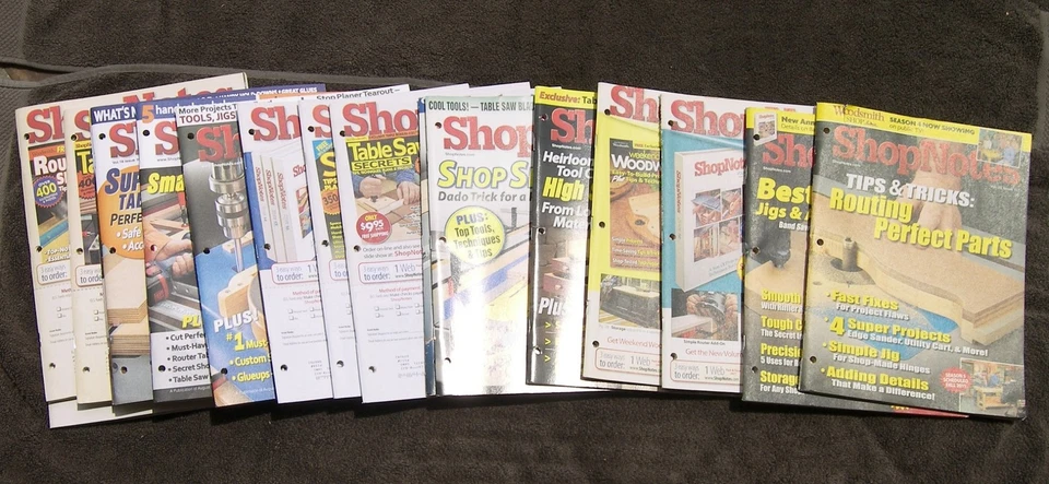 16 Issues ShopNotes Shop Notes 101-117  Complete Carpentry Wood Working - Imagem 1 de 1