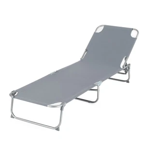 Tumbona reclinable de jardín silla plegable cama basculante reclinable playa camping - Imagen 1 de 23