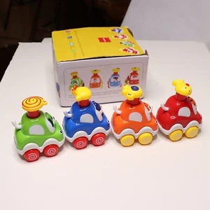 4 ALASOU Animal Car Toys for Toddlers Pressure Powered Vechicles 18 Months + - Picture 1 of 7