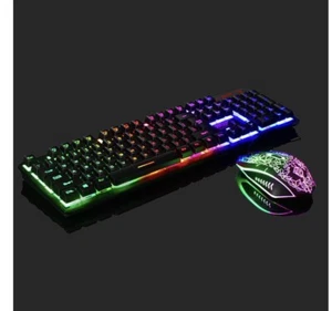 rainbow gaming keybored and mouse set for ps4/ps3 xbox one led multi-colored - Picture 1 of 1