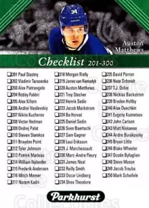 2017-18 Parkhurst #300 Auston Matthews, Checklist - Picture 1 of 1