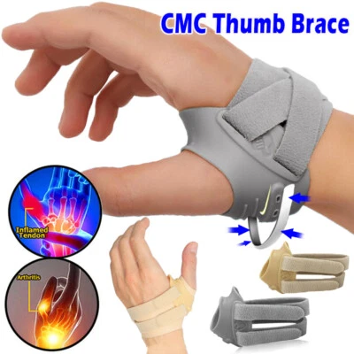 Soporte de pulgar ajustable CMC protector de articulación muñeca inmovilizador gimnasio CFR Foto 1 de 4