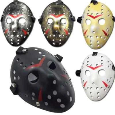 Pack of Two New Adult One Size Halloween Jason Voorhees Mask Cosplay . - Image 1 of 4