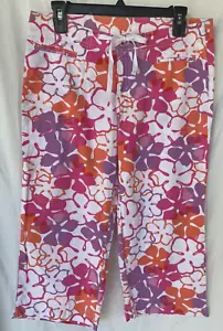 OP OCEAN PACIFIC..BRIGHT COLORS..FLOWERS..CAPRIS..BEACHWEAR..SURF..SKATE..NWOT 9 - Picture 1 of 5
