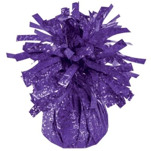 Balloon Weight ~ Foil/Mylar ~ Purple Holographic / Prismatic x 2 - Bild 1 von 1
