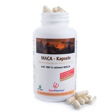 Maca Gold 180 Kapseln, dt. Hersteller - Plus Vitamin C & Zink - vegetarisch