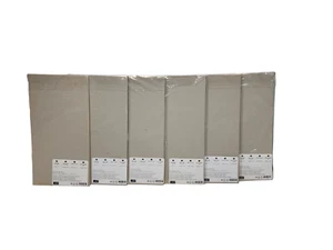 Lote de 6 nuevas estampillas selladas Papel de filtro agrietado blanco. 12 piezas en cada una. - Imagen 1 de 3