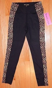BETSEY JOHNSON WOMEN'S LEGGINGS BLACK/LEOPARD sz S NEW AUTHENTIC - Picture 1 of 2