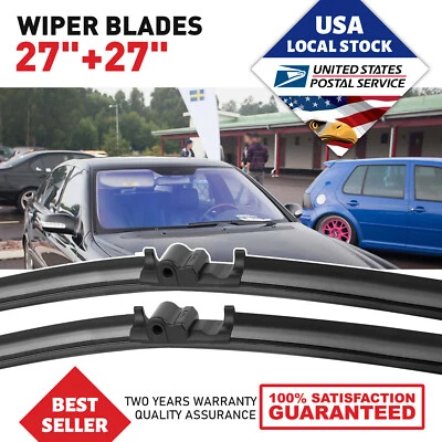 For Mercedes-Benz S600 01-12 FRONT 27"&27" WINDSHIELD WIPER BLADE SET OEM - Изображение 1 из 4