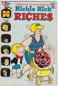 Richie Rich RICHES #3 (Harvey Comics, 1972) Richie has a Baby Ruby! - Picture 1 of 2