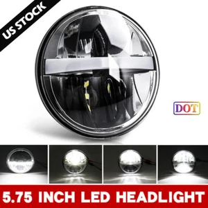 Conjunto de faros LED DRL de 5,75" 5 3/4 para Dyna Sportster Iron XL1200 XL883 - Imagen 1 de 8