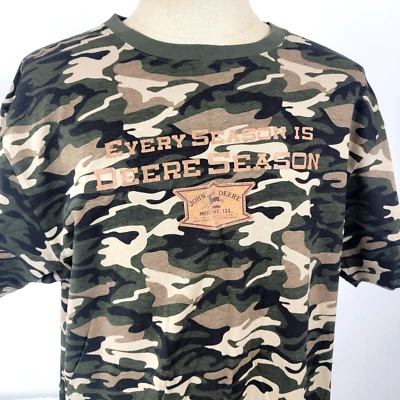 Camiseta camuflada John Deere para hombre NUEVA talla XL cada temporada es temporada Deere Foto 1 de 4