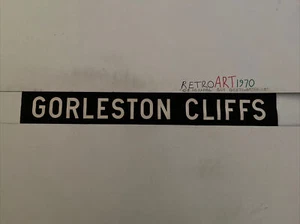 Great Yarmouth Feb 1961 Bus Destination Blind 30” - Gift - Gorleston Cliffs - Picture 1 of 12