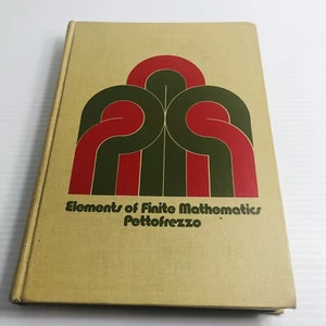 FIRST EDITION Elements of Finite Mathematics by A. J. Pettofrezzo HC - Picture 1 of 11
