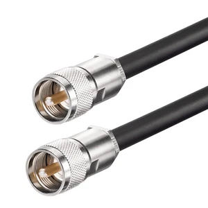 3' KSR400 Antenna Jumper Patch Coax Cable 1M UHF PL-259 Connectors CB HAM RF GPS - Picture 1 of 3