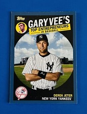 2019 Topps Archives Derek Jeter Yankees Gary Vee’s Blue Border Insert Card #GV-9