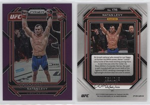 2023 Panini Prizm UFC Purple Prizm /149 Natan Levy #176 Rookie RC