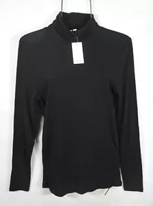 Espléndida Blusa Para Mujer Cuello Tortuga XL Manga Larga Elegante Negra Top Camisa Nueva con Etiquetas - Imagen 1 de 9