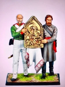 first legion NAP0445 60mm 19th C Russians w/Virgin of Smolensk 2 figs mib oop - Bild 1 von 4