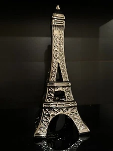 TORRE EIFFEL ARREDAMENTO CASA PER MENSOLA O SCRIVANIA - METALLO CROMATO - Foto 1 di 4