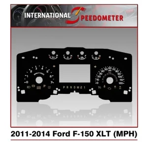 Speedometer Faceplate Fits a 2011 to 2014 Ford F-150 XLT (MPH) - Picture 1 of 2