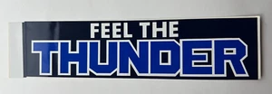FEEL THE THUNDER ~ Trenton Thunder Ligas Menores de Béisbol ~ Pegatina de parachoques - Imagen 1 de 2