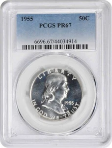 1955 Franklin Half Dollar PR67 PCGS - Picture 1 of 2