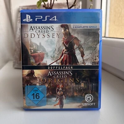 Assassin's Creed Odyssey + Assassin's Creed Origins PS4 | Tested CIB PAL - Image 1 of 4