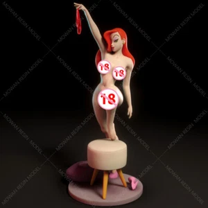 1/24 Resin Model Figur Bausatz Jessica Rabbit Girl ungebaut unbemalt 3D Druck - Bild 1 von 1