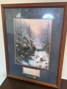 Sweet Heart Cottage II Thomas Kinkade gerahmt mit COA - Bild 1 von 7
