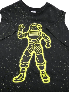 T-shirt manches courtes noir logo galaxie astronaute Billionaire Boys Club taille L - Photo 1/11