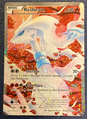 Reshiram RC22/RC25 - Legendary Treasures (2013) Full Art Ultra Rare - HP - Image 1 of 4
