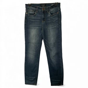 Judy Blue Jeans Damen 7/28 Blau Relaxed Fit Tapered Mid Rise Med Wash Stretch - Bild 1 von 8