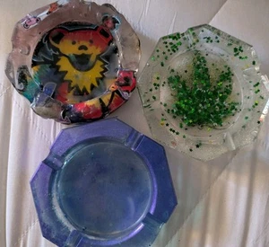 Jerry Garcia Bären, Topfblatt und alle Farben Aschenbecher  - Bild 1 von 3