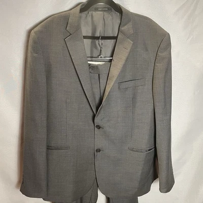 Kenneth Cole Awearness Men’s Gray Suit 46 Regular 40 Pants Extreme Slim Fit - Image 1 of 4