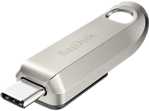 Memoria USB 64GB - SanDisk Ultra Luxe Type-C, USB 3.2, Hasta 300 MB/s, Compatibl - Imagen 1 de 8
