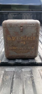Vintage Black & Decker Heavy Duty Saw/Circular Saw Metal Case Only - Image 1 of 4