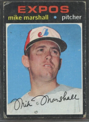 1971 Topps #713 Mike Marshall Montreal Expos - Image 1 of 2