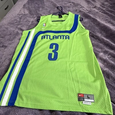 22x33” Shareef Abdur-Rahim #3 Atlanta Hawks Nike Swingman Jersey Length+2 - Image 1 of 4