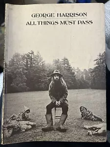 BEATLES George Harrison All Things Must Pass Sheet Music Book (No Poster) 1970 - Picture 1 of 9
