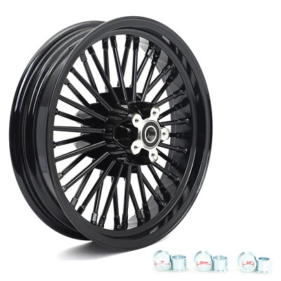 16x3 Fat Spoke Wheel Rear Rim for Harley Softail Heritage Fatboy Dyna Wide Glide Foto 1 de 4