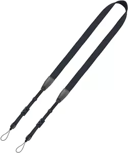 Camera Neck Strap/Thin Camera Strap or Binoculars Strap Black - Picture 1 of 12