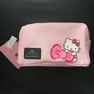 NWT IMPRESSIONS VANITY SANRIO HELLO KITTY MAKEUP BAG COSMETICS POUCH - Picture 1 of 4