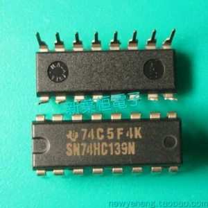10 Stück SN74HC139N DIP-16 74HC139N 74HC139 Dual 2-zu-4 Leitungsdecoder NEU - Bild 1 von 1
