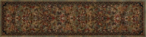 2x10 (2'6" x 10') Karastan Spice Market Tigris Aquamarine Runner *FREE SHIPPING* - Picture 1 of 5
