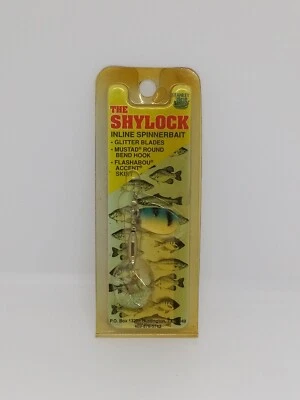 Señuelo Stanley The Shylock azul/verde en línea Spinnerbait paquete nuevo Foto 1 de 2